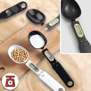 Lingură cu Cântar – Display LCD, Funcție TARE, 1g–500g, Ideală pentru Bucătărie - alba - Img 10