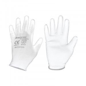 Manusi de protectie sintetice cauciucate albe marimea 8, Cod: BK90026, BRECKNER GERMANY