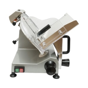 Masina de feliat carne si mezeluri electrica 150W, 220V, grosime reglabila 0.2-12mm, diametru lama 250mm, DISGN81 - Img 5