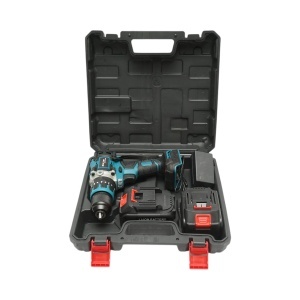 Masina de gaurit si insurubat cu percutie, 2 acumulatori 21V, 4Ah Li-ion, LED, brushless, 65Nm, mandrina 13mm, 0-400/1400rpm Breckner Germany, BRECKNER GERMANY, DISUT01 - Img 2