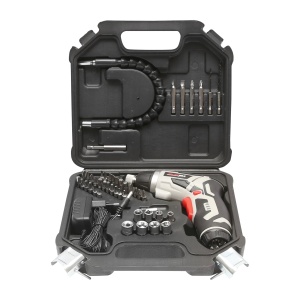 Masina de gaurit si insurubat electrica cu acumulator 4V 1300 mAh cu 45 accesorii, Cod: DISEU55, Brand: JOUSTMAX - Img 3