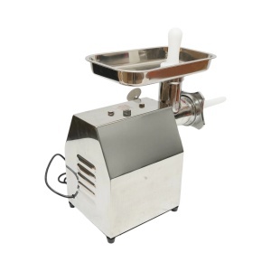 Masina de tocat carne electrica inox 850W, 220V, capacitate 150 kg/h, adaptor carnati, 2 site si 2 cutite incluse 380x210x415mm, DISGN80 - Img 5