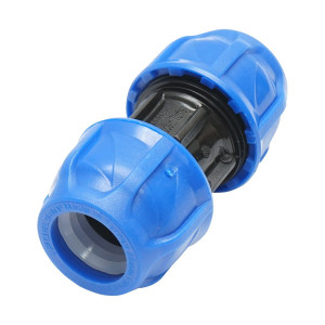 Mufa compresiune egala, D25x25mm, PN16, pentru sisteme irigatii, Cod: DISLV57, Poelsan - Img 2