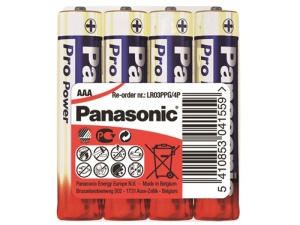 PANASONIC AAA/micro baterii alcaline de 1,5 V cu durată de viață foarte lungă (4 buc)
