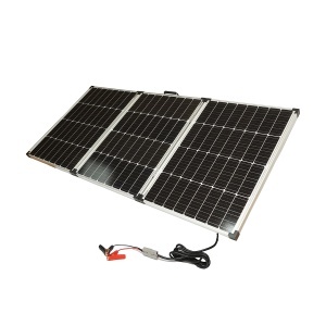 Panou solar 240W portabil fotovoltaic monocristalin tip valiza cu regulator tensiune 12/24V, 20Ah 2xUSB Breckner Germany, DISDW50