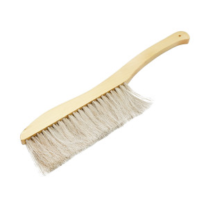 Perie apicola rand triplu din coada de cal cu maner din lemn si varf rotunjit 400x100x15mm, Cod: DISKR38 - Img 3