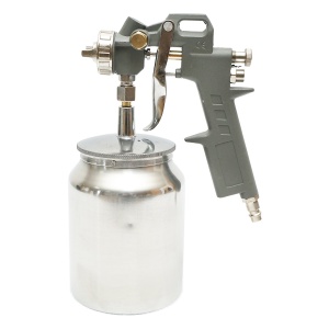 Pistol de vopsit cu aer comprimat 1L, cupa din inox in partea de jos, duza 1.5mm, Cod: BK79599, Brand: BRECKNER GERMANY - Img 3