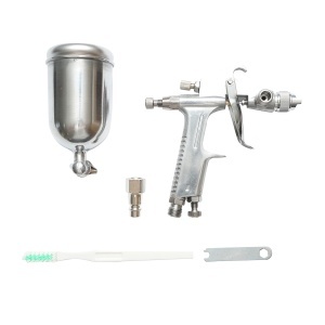 Pistol de vopsit cu aer comprimat 200ml, duza 0.5mm, debit 60ml/min, presiune max. 2.5 bar F-2 , Cod: BK76122 - Img 2