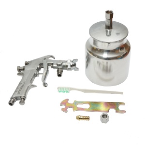 Pistol de vopsit cu aer comprimat 750ml, consum aer 3.5-8CFM, duza 1.5mm, presiune max. 5 bar , Cod: DISPT08, Marca: CROWNMAN - Img 2