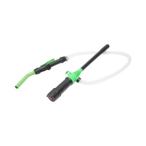 Pompa electrica transfer combustibil portabila cu baterii, debit 9 L/min, duza control flux, furtun flexibil 90cm, BK88880 - Img 3