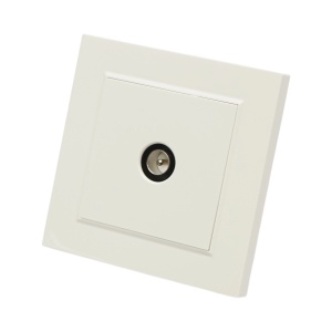 Priza TV de capat alba incastrata ABS 80x80mm, DISRP33
