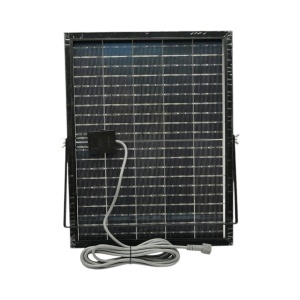 Proiector LED 400W, 6500K cu panou solar bifacial 40W, baterie LiFePO4 20000mAh si telecomanda IP66 Breckner Germany, BK00617 - Img 13
