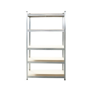 Raft metalic cu 5 polite MDF, 180x100x45cm, 250kg/polita, montaj fara suruburi, galvanizat, BRECKNER GERMANY, BK92955