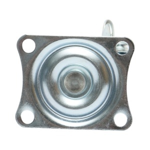 Roata pivotanta 50x22mm cu frana, polipropilena alba, placa otel 58x47mm 30kg, DISVF98 - Img 2