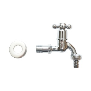 Robinet apa de serviciu, montaj perete, otel inoxidabil, crom lucios , Cod: DISSY47 - Img 2