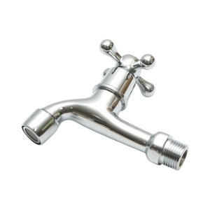 Robinet apa de serviciu, montaj perete, otel inoxidabil, crom lucios, Cod: DISSY45 - Img 3
