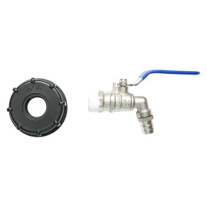 Robinet de scurgere 3/4 alama pentru bazin IBC cu filet int 60 mm , Cod: DISEW78, AUTOSPEED - Img 2