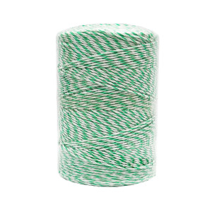 Rola fir alb-verde fi 2.5mm insertie metalica 4x0.2mm SS, rezistenta 7 Ohm/m, 500m gard electric, Cod: 87TH576, Brand: THOR - Img 4