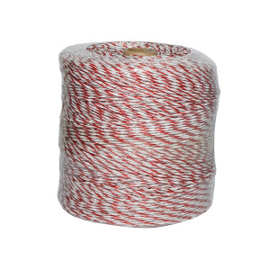 Rola fir rosu-alb fi 3mm 4x0.3mm 0.5 Ohm/m SS, 500m gard electric, Cod: DISCH88,Brand: BAISAN - Img 2