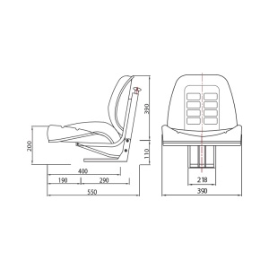 Scaun universal tractor, Cod: DISBV53, Brand: KONIG TRAKTOREN - Img 4