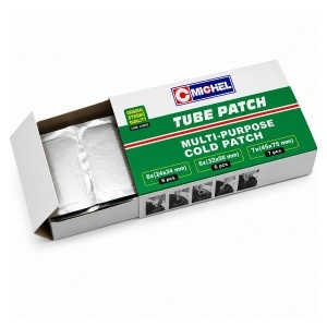 Set 19 petice vulcanizare dreptunghiulare 24x34mm, 6x32mm, 32x50mm, 45x75mm + 1 tub adeziv 20ml pentru camere de aer Michel, DISVG88 - Img 4