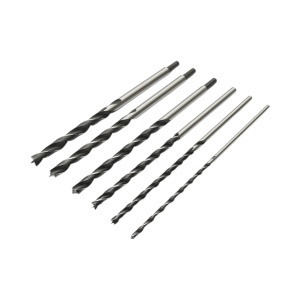 Set 6 burghie lemn 6-14mm, lungime 300mm, tija cilindrica, varf centrare Breckner Germany, BRECKNER GERMANY, BK87075