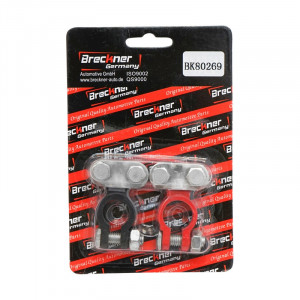 Set borne baterie Zn rosu si negru, Cod: BK80269, Brand: BRECKNER GERMANY - Img 1