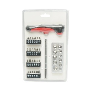 Set surubelnita cu chei tubulare 4-14mm si biti torx, imbus, PH, PZ, SL 37 piese Cr-V, DISTN82