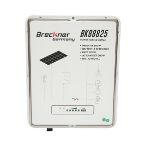Sistem solar fotovoltaic portabil All-in-One cu invertor 500W, MPPT 300W, baterie integrata 1kWh LiFePO4 3.2V 314Ah, functie UPS Breckner Germany, BRECKNER GERMANY, BK88825