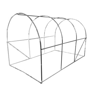 Solar de gradina 300x200x200cm cu sistem irigare, folie verde PE cu plasa 140g/mp UV, 6 ferestre, 2 usi, teava otel galvanizat 25mm THOR, THOR, 40TH318 - Img 5