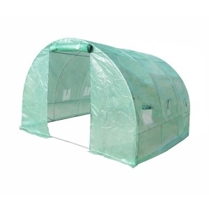 Solar de gradina 300x200x200cm, folie verde PE cu plasa 140g/mp UV, 1 usa, 6 ferestre, teava otel galvanizat 19mm THOR, THOR, 40TH443