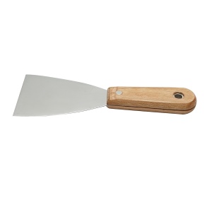 Spaclu otel inoxidabil 75mm cu maner din lemn , Cod: DISPN81, Marca: CROWNMAN - Img 2