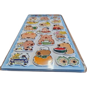 Sticker 3D Capybara – 21 cm, Decor Autocolant Adorabil - Img 4