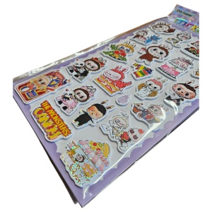 Sticker 3D Labubu – 21 cm, Model Drăgălaș pentru Decor - Img 2