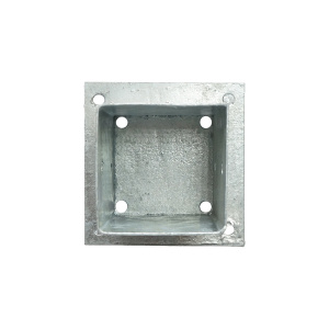 Suport stalp aplicat, fixare in suruburi 91x91x150, otel zincat, galvanizat, Cod: DISLX54 - Img 3