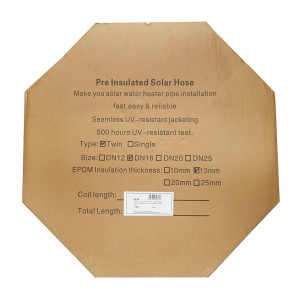 Teava 20m dubla din inox DN16-3/4 gofrata, flexibila, izolat cu cablu pentru sonda temperatura, pentru instalatii solare rezidentiale, Cod: DISKL67, Breckner Germany - Img 4