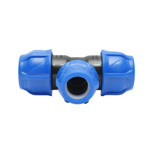 Teu reductie compresiune, D32x25x32mm, PN16, pentru sisteme de irigatii, Cod: DISLV93, Poelsan - Img 2