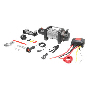 Troliu electric, complet, cu telecomanda, cablu otel, tensiune alimentare 12V, sarcina maxima 9T (20000lbs), Cod: DISGT76 - Img 2