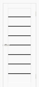 Usa interior, Deco 10 G White Silk Matt, lemn & mdf, 80x200cm, alb mat, reversibila, KDoors
