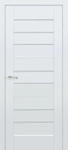 Usa interior, Elegance Pine White Silk Matt, BIT 06 G, lemn & mdf, 60x200cm, alb mat, reversibila, KDoors