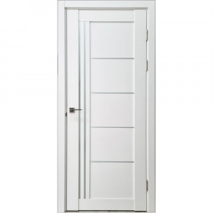Usa interior, R01G, lemn & mdf, 60x200cm, alb mat, reversibila, Doors