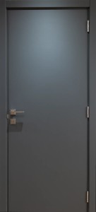 Usa interior, Veneto Slim BLANK Graphite Slim Matt, lemn & mdf, 60x200cm, antracit mat, reversibila, KDoors