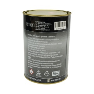 Vopsea email anticoroziva 3 in 1 pentru metal, direct pe rugina, pe baza de apa, rosu RAL 2002 2000g Breckner Germany,BK00222 - Img 4