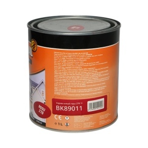 Vopsea email anticoroziva 3 in 1 rosu 270 pe baza de solvent, direct pe rugina, interior si exterior 1L Breckner Germany, BK89011 - Img 3