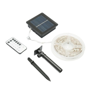 Banda LED cu panou solar 5V, 10m, telecomanda RGB+IC IP65, Cod: BK79084, Brand: BRECKNER GERMANY - Img 2