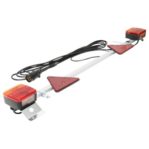 Bara remorca ajustabila 1-1,6m cu lampi, cablu 2,5/6m si fisa cu 7 pini, Cod: BK69127, Breckner Germany - Img 3