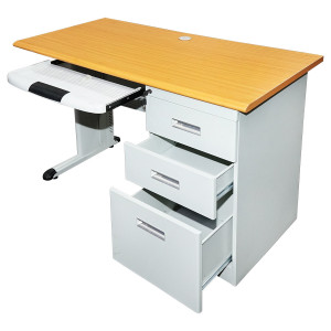 Birou metalic cu 3 sertare si blat din pal 1200 x 600 x 750H mm, Cod: BK77709, Echivalență: DISEV91, Breckner Germany - Img 2