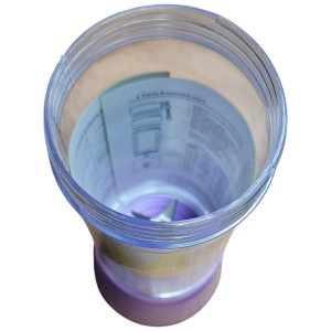 Blender Portabil – Pentru Fructe și Legume, cu Acumulator Propriu și Încărcare USB - Violet - Img 4
