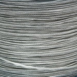 Cablu otel galvanizat cu invelis PVC fi 2mm, foc 1x7, sarcina maxima 95Kg, 500m/rola, greutate 4.4Kg, Cod: DISSW35 - Img 2