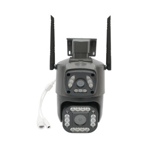Camera de supraveghere lentila duala 4MP 1080P, WIFI & 4G, PTZ cu senzor de miscare, detectie umana si aplicatie V380 Pro, DISMN55